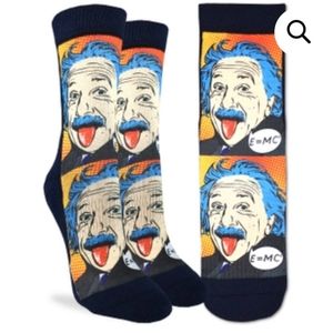 NWT .Einstein Art Socks. Adult size 8-13